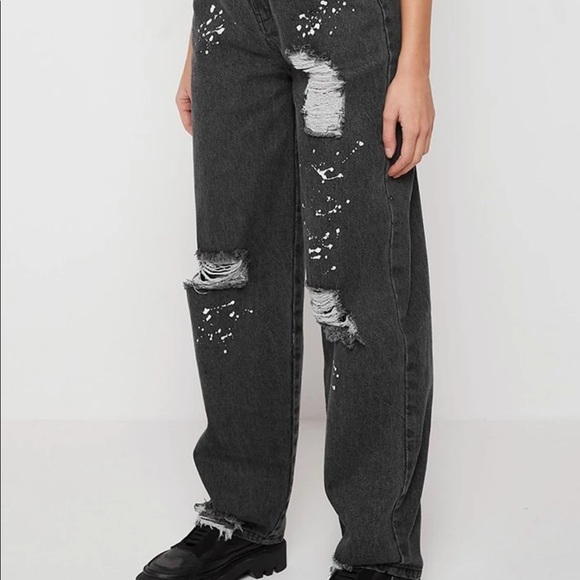 Maniére De Voir Paint Splatter Baggy Jeans - Picture 2 of 8
